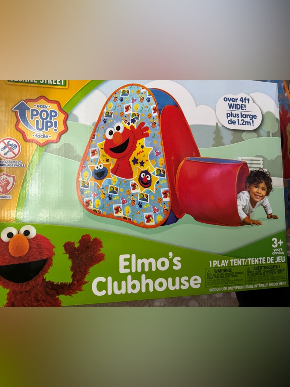Sesame Street Elmo Play Tent - Red & Blue